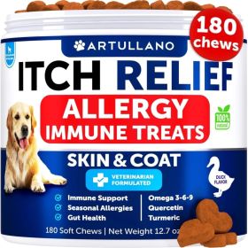 Do Not Sell On Amazon Dog Allergy Relief Chews Itching Skin Relief For Dogs Fish Oil 3 Seasonal Allergies Pills Skin & Coat Anti ItchHot Spots Treatme