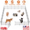 Metal Playpen with Door for Small, Medium, Kitten, or Puppy Kennel Metal Wire Fence For Indoor/Outdoor Use