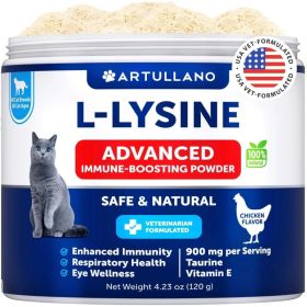 Do Not Sell On Amazon  L Lysine For Cats Lysine Powder Supplement 900mg Serving Immune Support For Cats & Kittens Sneezing Runny Nose Squinting Watery