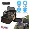 Expandable Pet Carrier Airline Approved Collapsible Soft Carrier Bag with Removable Fleece Pad Pockets Breathable Mesh Adjustable