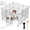 Metal Playpen with Door for Small, Medium, Kitten, or Puppy Kennel Metal Wire Fence For Indoor/Outdoor Use