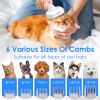 Professional Pet Hair Grooming/Vacuuming Kit with 7 Grooming Tools Dog Clipper 2.5L Dust Cup 10000PA Strong Suction/Low Noise Hair Remover