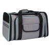 Expandable Pet Carrier Airline Approved Collapsible Soft Carrier Bag with Removable Fleece Pad Pockets Breathable Mesh Adjustable