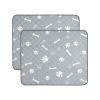 2Pcs Washable Pee Pads For Puppies, Kittens, Dogs, & Cats; Reusable Potty Mats, Machine Washable Pet Training Pads Non-Slip Waterproof Absorbent