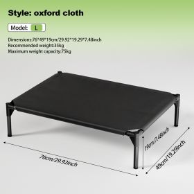 Bi-material Pet Bed With Detachable Design; The Oxford Cloth And Breathable Mesh Pet Bed Combines To Form A Waterproof And Odorless Experience (Option: NJB  L)