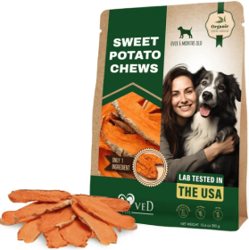 Sweet Potato Chips Treats For Dogs 10.6 Oz 300 G (Option: 1PC)