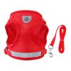 Mesh Harness and Leash Set, Reflective Chest Strap, Adjustable; Vest For Puppies, Dogs, and Cats Walking Outdoor
