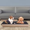 Foldable Wooden Dog Ramp for Furniture and Beds; Non Slip, Adjustable Heights