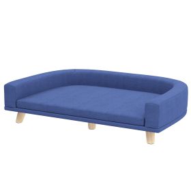 Dog Sofa Couch Bed With Washable Cushion For Large Dogs, Cats, Blue (Option: Blue)