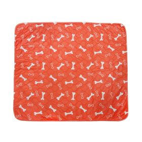 Three-layer Waterproof Pet Absorbent Pad (Option: Orange-L)