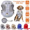 Mesh Harness and Leash Set, Reflective Chest Strap, Adjustable; Vest For Puppies, Dogs, and Cats Walking Outdoor