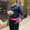 Pet Carrier for Dogs or Cats; Hands Free, Adjustable Sling with Padded Strap; Breathable Shoulder Bag Style