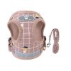 Mesh Harness and Leash Set, Reflective Chest Strap, Adjustable; Vest For Puppies, Dogs, and Cats Walking Outdoor