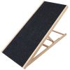 Foldable Wooden Dog Ramp for Furniture and Beds; Non Slip, Adjustable Heights