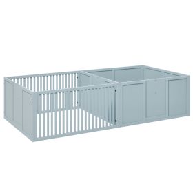 Whelping Box for Dogs Built for Motherâ€™s Comfort, Dog Whelping Pen with Removable Doors, Puppy Playpen for Indoors, Newborn Puppy Supplies & Essenti (Option: Light Gray-1080x590x190 mm)