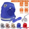 Mesh Harness and Leash Set, Reflective Chest Strap, Adjustable; Vest For Puppies, Dogs, and Cats Walking Outdoor