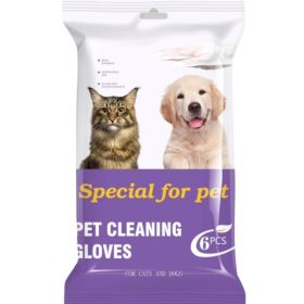 PET Cleaning  Deodorizing Bathing Wipes ForDogs And Cats, Nourish Fur Coconut OilGrooming Wipes For Dogs, Pet Cleaning GlovesWipes For Daily Care And (Option: 1pcs)