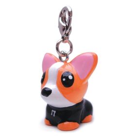Poly 3 Dog charm (Color: Black, size: 1" x 1" x 1")