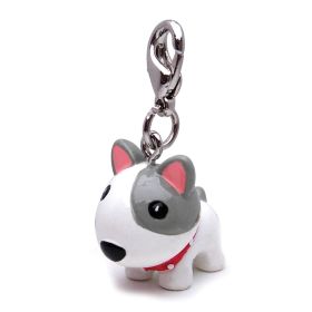Poly 3 Dog charm (Color: White, size: 1" x 3/4" x 1/2")