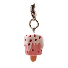 Poly 3 Dog charm (Color: Pink, size: 1/2" x 3/4" x 1/2")