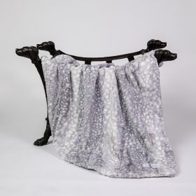 Cashmere Dog Blankets (Color: Silver Fawn, size: LG)