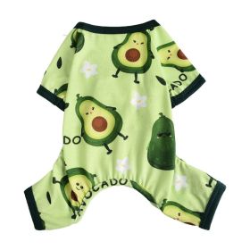 Cross-border Hot Sale Pet Clothes Four Seasons Four-legged Pet Clothing Pajamas Jumpsuit Dog Clothing Global One Piece Dropshipping (Option: Grass Green-XS)