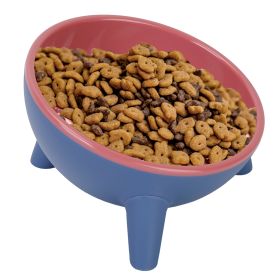 Raised Tilted Elevated Food Bowl Pet Backflow Prevention Water Dish Feeding Bowl for Cats & Small Dogs (Option: PetBowlRed)
