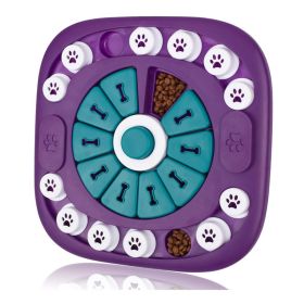 Dog Puzzle Toys, Interactive Treat Puzzle Dog Enrichment Toys For Large, Medium, or Small Dogs (Option: Purple)
