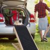 Foldable Wooden Dog Ramp for Furniture and Beds; Non Slip, Adjustable Heights
