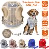 Mesh Harness and Leash Set, Reflective Chest Strap, Adjustable; Vest For Puppies, Dogs, and Cats Walking Outdoor