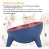 Raised Tilted Elevated Food Bowl Pet Backflow Prevention Water Dish Feeding Bowl for Cats & Small Dogs