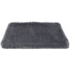 Dog Bed Soft Plush Cushion Cozy Warm Pet Crate Mat Dog Carpet Mattress with Long Plush for S/M Dogs