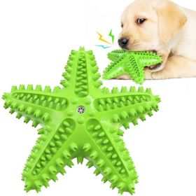 Dog Toy Molar Stick Leaking Food Dog Toothbrushing Chew toy (Color: Green, type: Pet Toys)