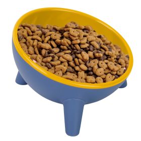 Raised Tilted Elevated Food Bowl Pet Backflow Prevention Water Dish Feeding Bowl for Cats & Small Dogs (Option: PetBowlYellow)