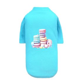 Macaroon Dog Tee (Color: Teal, size: MD)