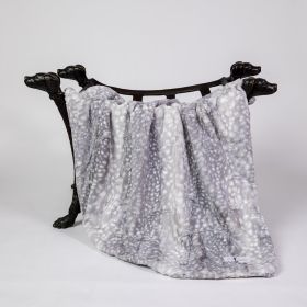 Cashmere Dog Blankets (Color: Silver Fawn, size: SM)