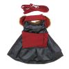 Wool Fur-Trimmed Dog Harness Coat With Matching Leash