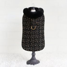 Chantel Tweed Dog Coat (Color: Cream, size: LG)