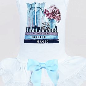 Hugs x Kisses Dog Dress (Color: White, size: MD)