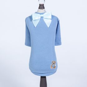 Baby Bear Dog Tee (Color: Baby Blue, size: MD)
